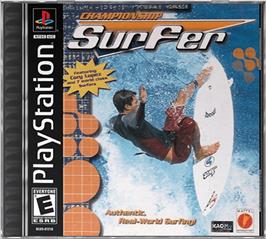 Box cover for Championship Surfer on the Sony Playstation.