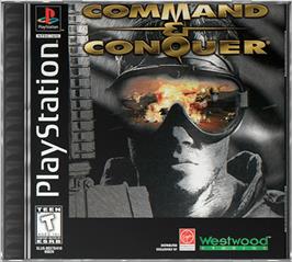 Box cover for Command & Conquer on the Sony Playstation.