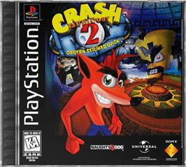 Box cover for Crash Bandicoot 2: Cortex Strikes Back on the Sony Playstation.