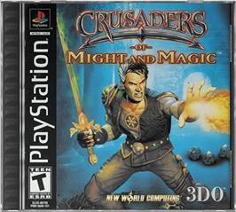 Box cover for Crusaders of Might and Magic on the Sony Playstation.