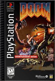 Box cover for DOOM on the Sony Playstation.