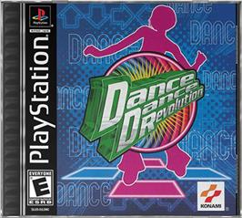 Box cover for Dance Dance Revolution on the Sony Playstation.