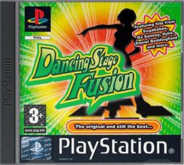 Box cover for Dancing Stage Fusion on the Sony Playstation.
