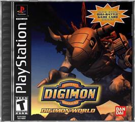 Box cover for Digimon World on the Sony Playstation.