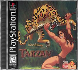 Box cover for Disney's Tarzan on the Sony Playstation.