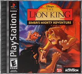 Box cover for Disney's the Lion King: Simba's Mighty Adventure on the Sony Playstation.