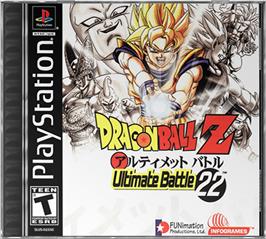 Box cover for Dragon Ball Z: Ultimate Battle 22 on the Sony Playstation.
