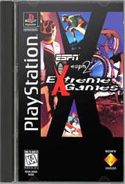 Box cover for ESPN Extreme Games on the Sony Playstation.