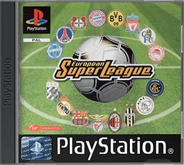 Box cover for European Super League on the Sony Playstation.