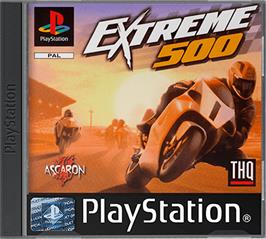 Box cover for Extreme 500 on the Sony Playstation.