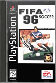 Box cover for FIFA Soccer 96 on the Sony Playstation.