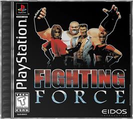 Box cover for Fighting Force on the Sony Playstation.