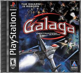 Box cover for Galaga: Destination Earth on the Sony Playstation.