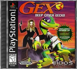 Box cover for Gex 3: Deep Cover Gecko on the Sony Playstation.