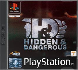 Box cover for Hidden & Dangerous on the Sony Playstation.