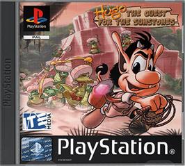 Box cover for Hugo: The Quest for the Sunstones on the Sony Playstation.