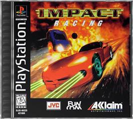 Box cover for Impact Racing on the Sony Playstation.