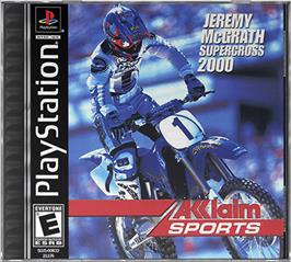Box cover for Jeremy McGrath Supercross 2000 on the Sony Playstation.