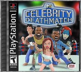 Box cover for MTV Celebrity Deathmatch on the Sony Playstation.