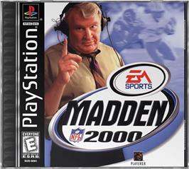 Box cover for Madden NFL 2000 on the Sony Playstation.
