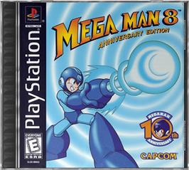 Box cover for Mega Man 8: Anniversary Edition on the Sony Playstation.