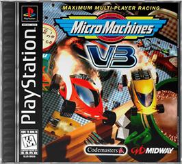 Box cover for Micro Machines V3 on the Sony Playstation.