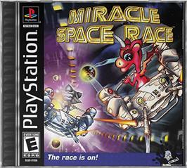 Box cover for Miracle Space Race on the Sony Playstation.