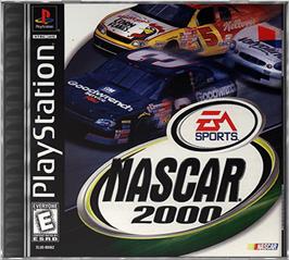 Box cover for NASCAR 2000 on the Sony Playstation.