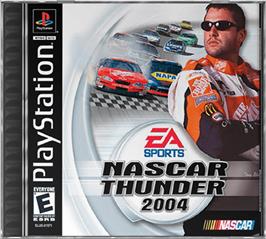 Box cover for NASCAR Thunder 2004 on the Sony Playstation.
