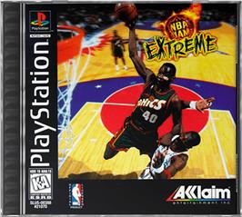 Box cover for NBA Jam Extreme on the Sony Playstation.