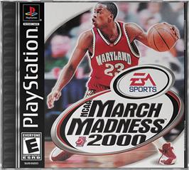 Box cover for NCAA March Madness 2000 on the Sony Playstation.