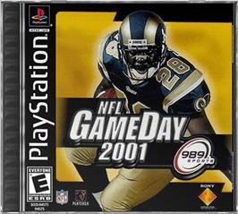 Box cover for NFL GameDay 2001 on the Sony Playstation.