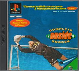 Box cover for ONSIDE Complete Soccer on the Sony Playstation.
