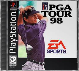 Box cover for PGA Tour 98 on the Sony Playstation.