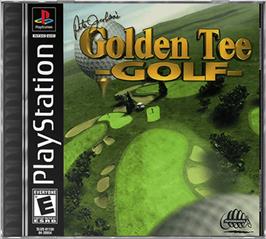 Box cover for Peter Jacobsen's Golden Tee Golf on the Sony Playstation.