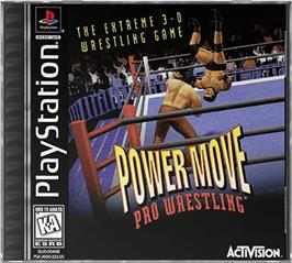 Box cover for Power Move Pro Wrestling on the Sony Playstation.