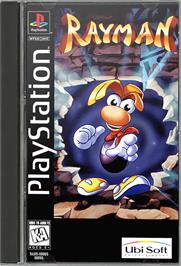 Box cover for Rayman on the Sony Playstation.