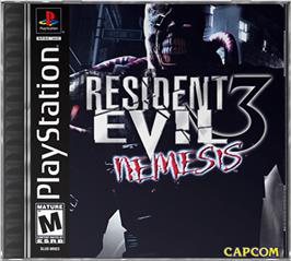 Box cover for Resident Evil 3: Nemesis on the Sony Playstation.