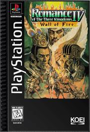 Box cover for Romance of the Three Kingdoms IV: Wall of Fire on the Sony Playstation.