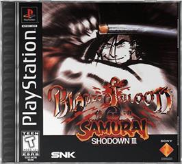 Box cover for Samurai Shodown III: Blades of Blood on the Sony Playstation.