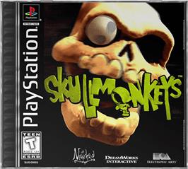 Box cover for Skullmonkeys on the Sony Playstation.