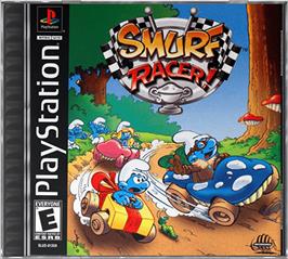 Box cover for Smurf Racer on the Sony Playstation.