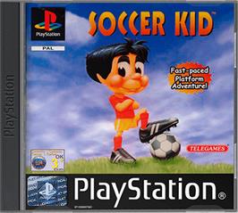 Box cover for Soccer Kid on the Sony Playstation.