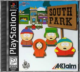 Box cover for South Park on the Sony Playstation.