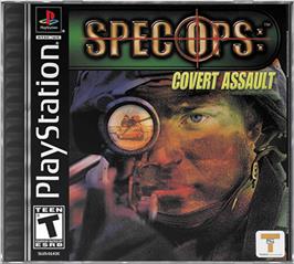 Box cover for Spec Ops: Covert Assault on the Sony Playstation.