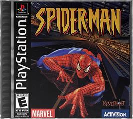 Box cover for Spider-Man on the Sony Playstation.