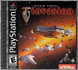 Box cover for Star Trek: Invasion on the Sony Playstation.
