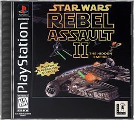 Box cover for Star Wars: Rebel Assault II - The Hidden Empire on the Sony Playstation.
