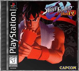 Box cover for Street Fighter EX Plus Alpha on the Sony Playstation.