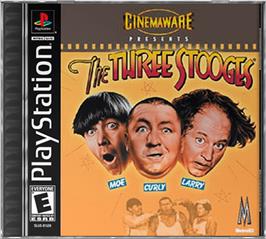 Box cover for The Three Stooges on the Sony Playstation.